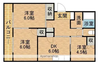 西ヶ崎グリーンハイツⅡ【1階】の間取り