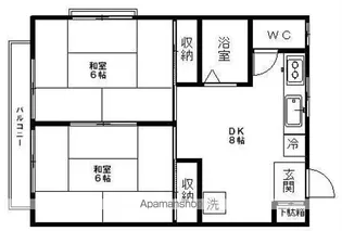 メゾンシーガ【201号室】の間取り
