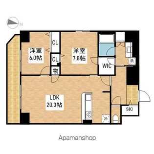 新栄アイサンメゾン【10階】の間取り