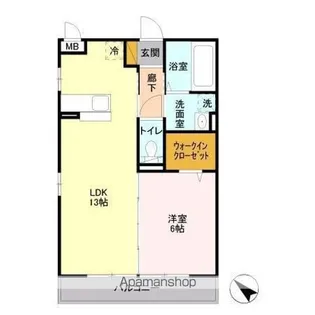 ベルウッド六番館【2階】の間取り