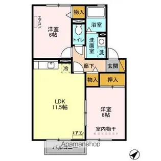 アーバンコート【2階】の間取り