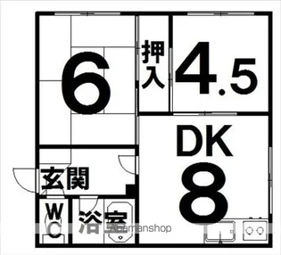 サン・ハイツ【1号室】の間取り