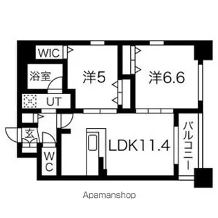 ベルルージュ名駅西【8階】の間取り