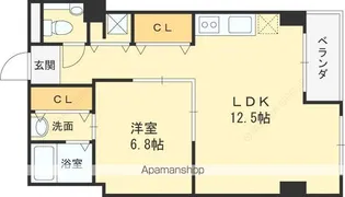 M+FLATS【5階】の間取り