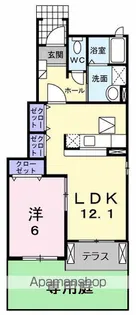 シャンティール【1階】の間取り