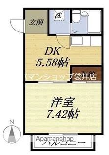 パールハウス【203号室】の間取り