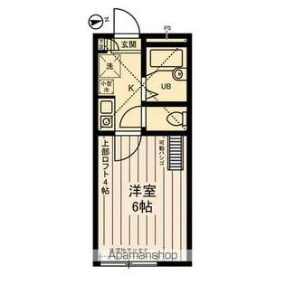 タウンコート登戸【2階】の間取り