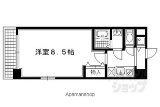 グランコスモ出町柳【306号室】の間取り