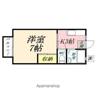 ホワイトウイング【103号室】の間取り