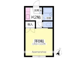 エスポワール子平町【202号室】の間取り