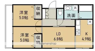 バローレ加佐【1階】の間取り