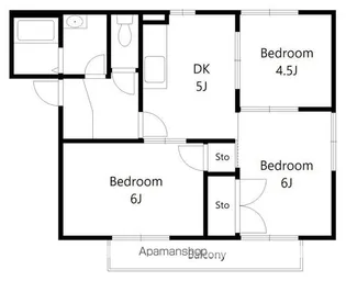 ヴィラオキノ【102号室】の間取り