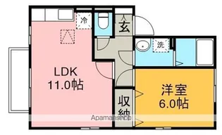 オークヒルズ参番館【1階】の間取り