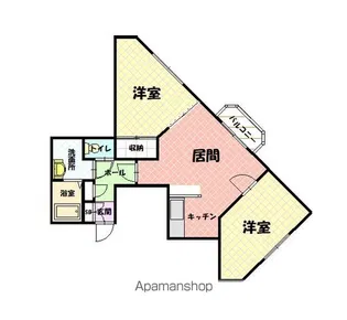 ハイデンス7条【303号室】の間取り