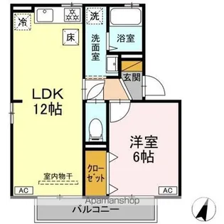 リブェール A・B・C【1階】の間取り