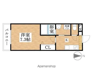 ベルディオ【302号室】の間取り