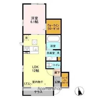 グランドソレイユIII【1階】の間取り