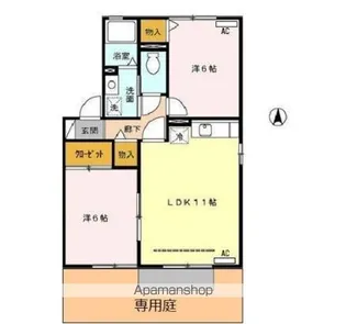 エスペランサ・藤【1階】の間取り