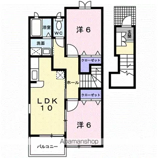 モーント シャイン B【2階】の間取り