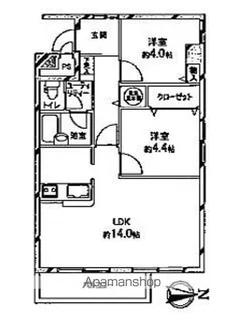 ライオンズマンション宮の森第二【5階】の間取り