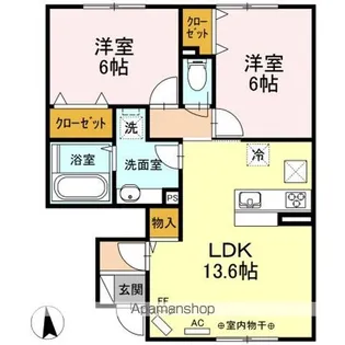 サンプレイス神田 A【1階】の間取り
