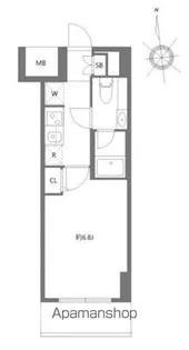 エヌステージジェイアール新白岡駅前【602号室】の間取り
