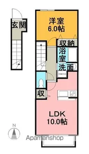 フォーリスト清水【2階】の間取り