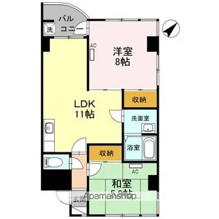 グランドール南高尾【1階】の間取り