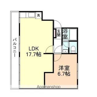 HERITEGE木津【136号室】の間取り