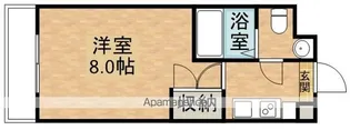 ルマンジュ津高【1階】の間取り