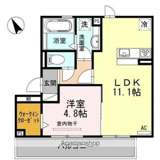 レジデンス春岡【301号室】の間取り