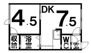 フィメールベガ【1階】の間取り
