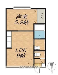 ELFE【2階】の間取り