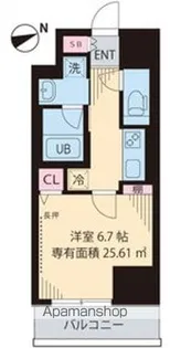 KーCREST【903号室】の間取り