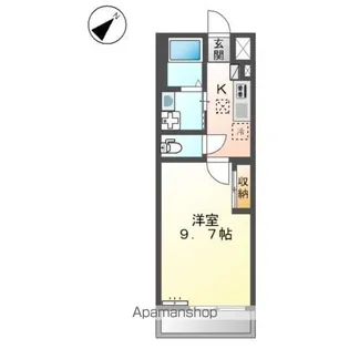 エスペリア【207号室】の間取り