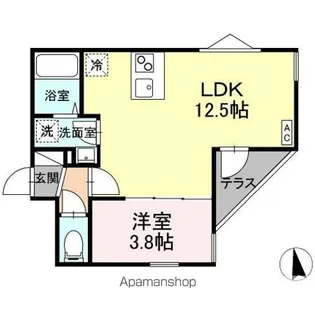 メゾン・ド・リアン【1階】の間取り