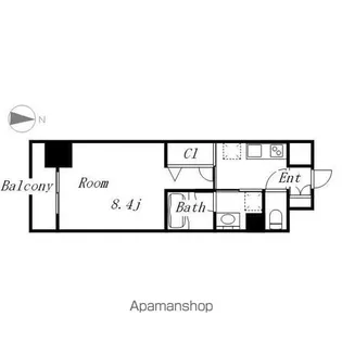 GRAND ESPOIR 車道【8階】の間取り