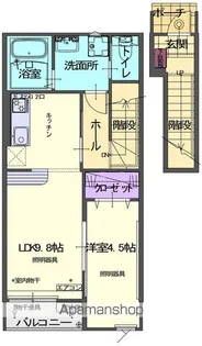 RYUSEIⅢA【202号室】の間取り