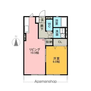 ディアコート I【2階】の間取り