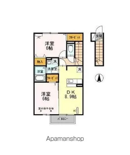 ロイヤルビレッジ C【2階】の間取り