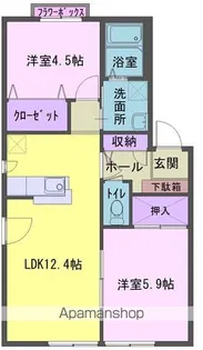 アビタシオンMⅢ A【103号室】の間取り