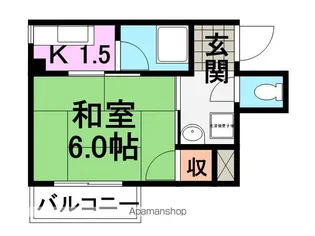 福月マンション【202号室】の間取り