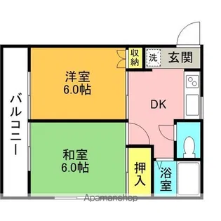 コーポイイゴウ【2階】の間取り