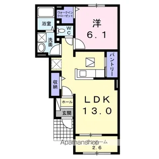 ベル・クオーレ【1階】の間取り