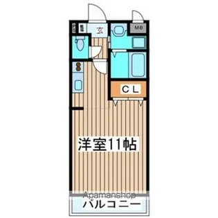 レーベンス柏木【3階】の間取り