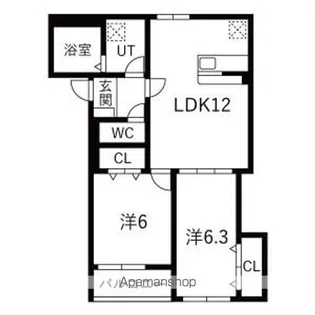 CLOVER HILLS【2階】の間取り