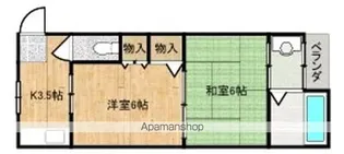 グランコート西大寺2番館【3階】の間取り