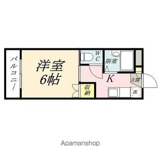 Uマンション【2階】の間取り