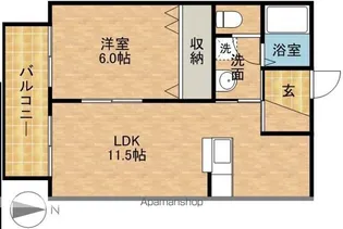 グリーンリーフ【2階】の間取り