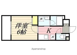 ビエラコート香椎【207号室】の間取り